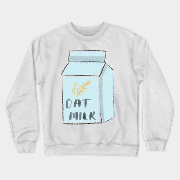 oat milk Crewneck Sweatshirt by weloveart